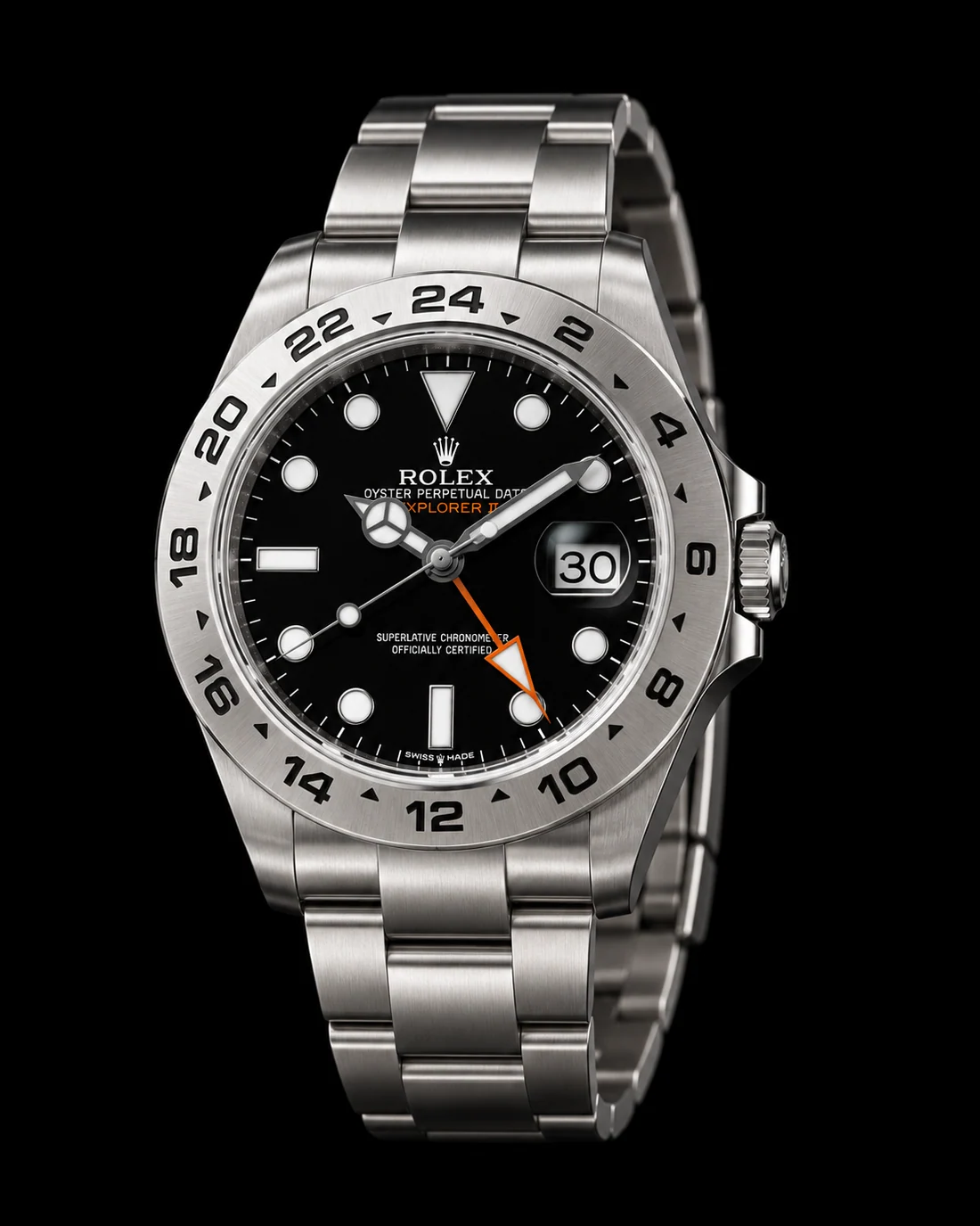 Rolex Explorer II, vista detalhada