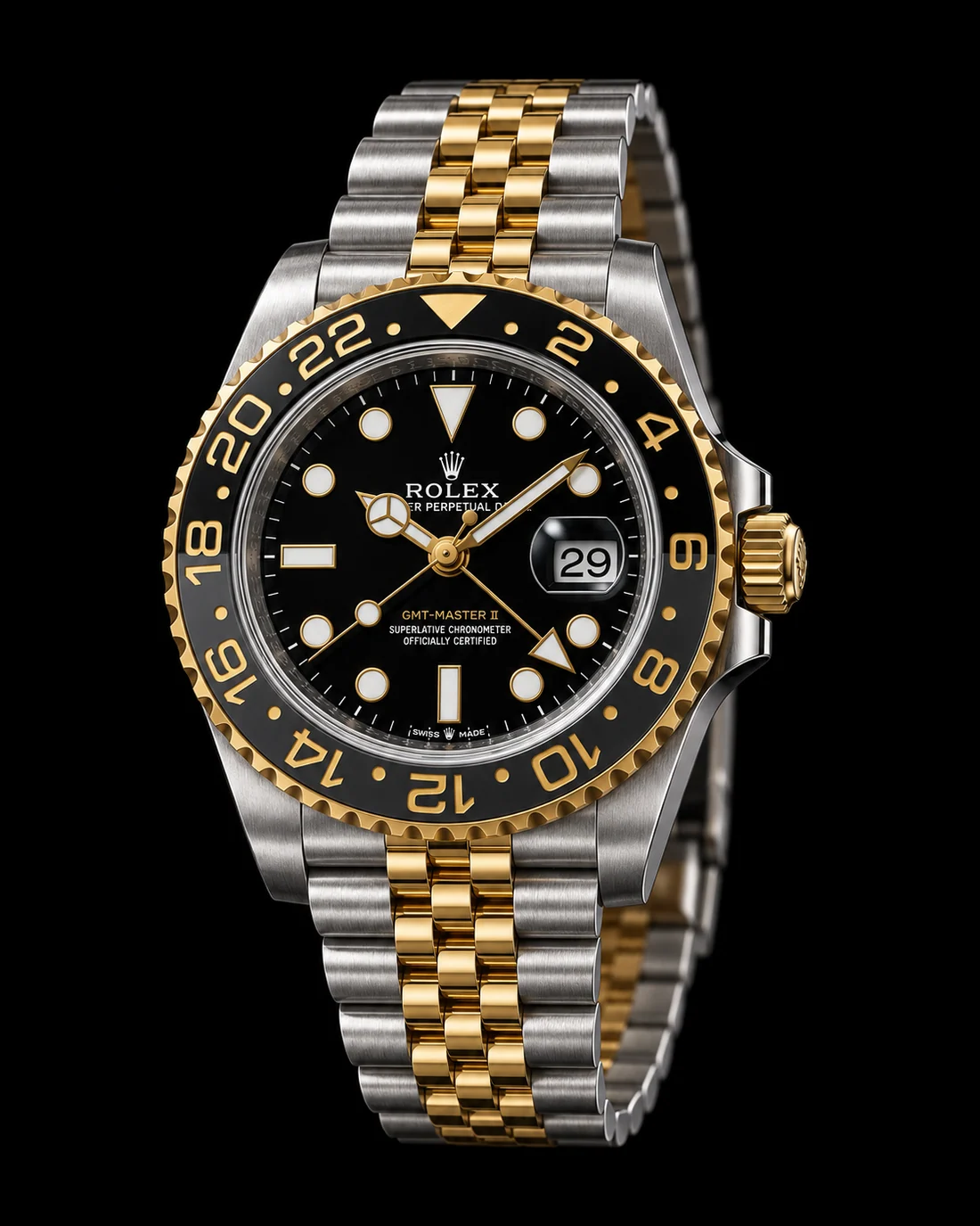 Rolex GMT-Master II, vista detalhada