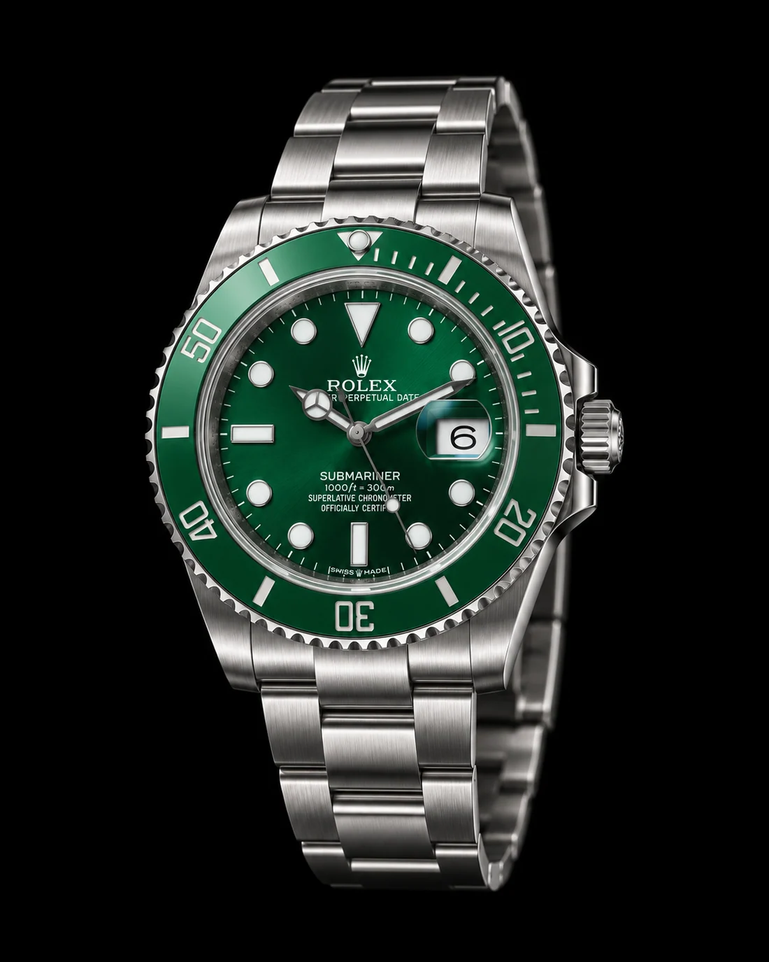 Rolex Submariner, vista detalhada