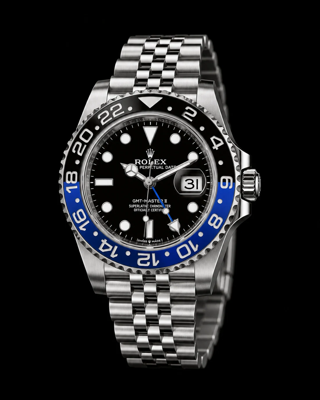 Rolex GMT-Master II, vista detalhada